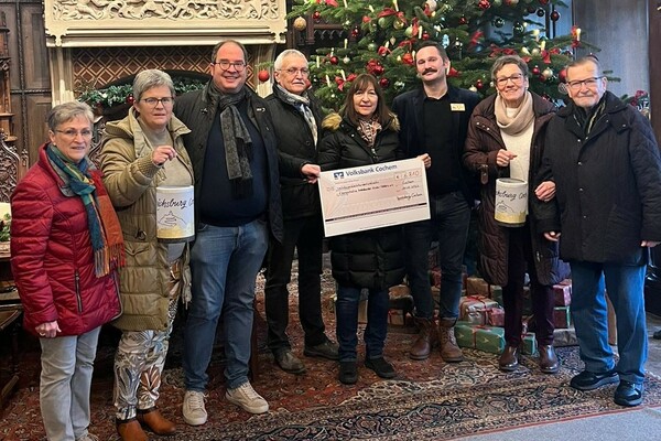 Großartige Spendenaktion der Reichsburg in Cochem