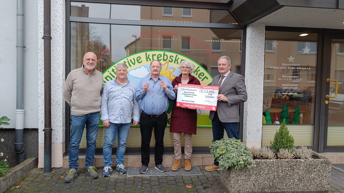 Poster Bild der Spende Der Nikolaus war in Pillig 