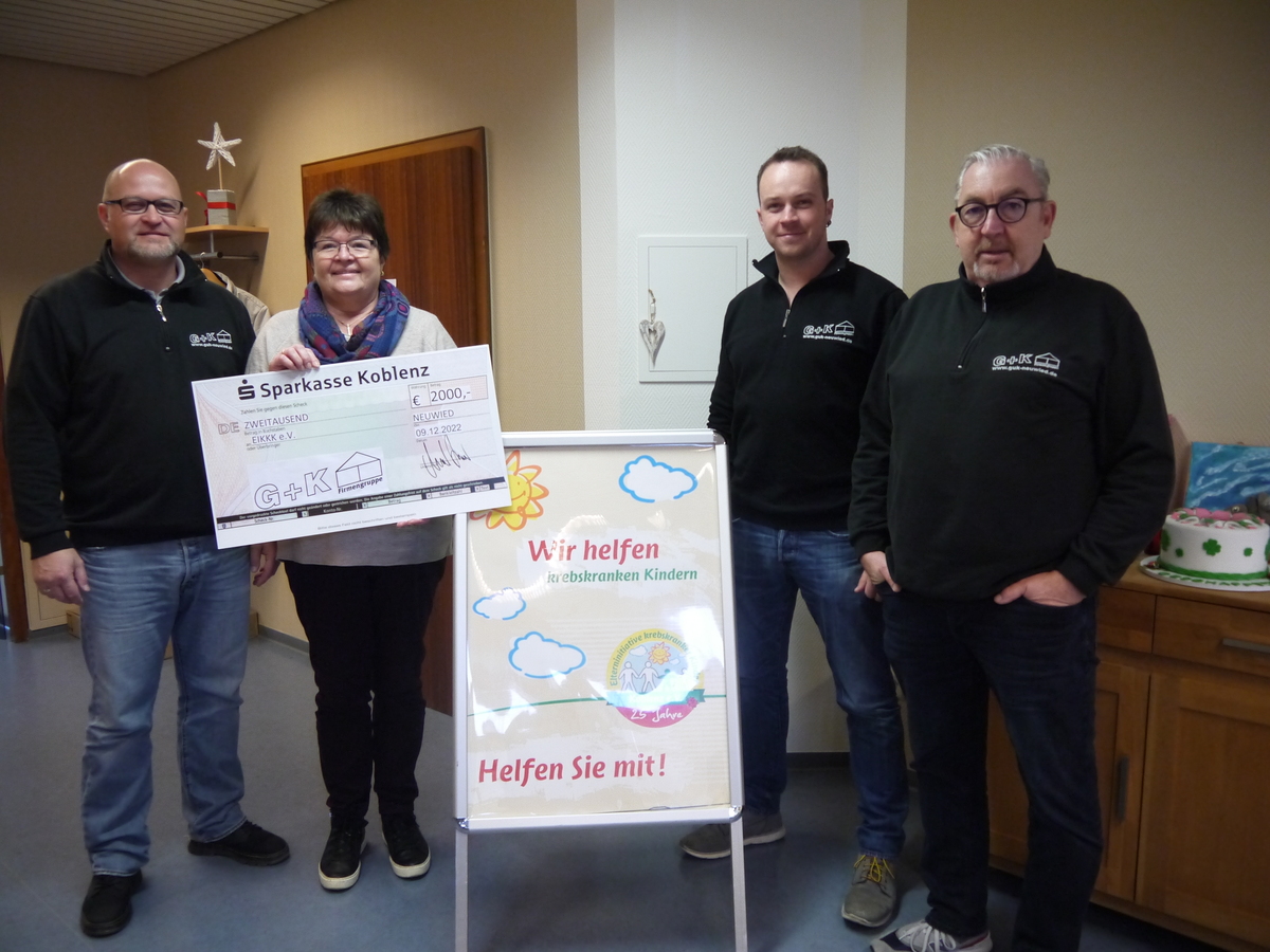 Poster Bild der Spende Tolle Spende der G+K Firmengruppe aus Neuwied