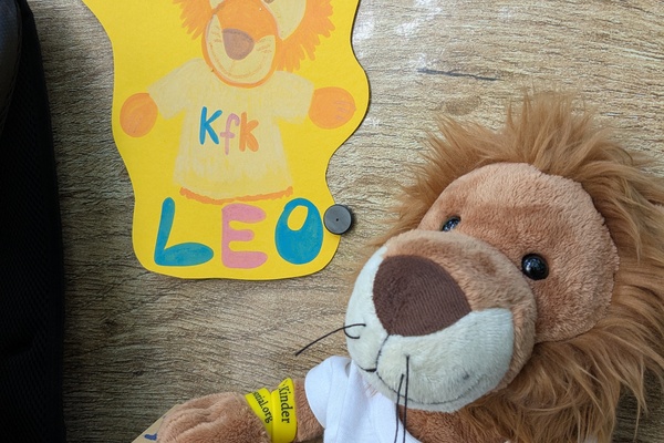 Löwe Leo zu Besuch in der Waldkita