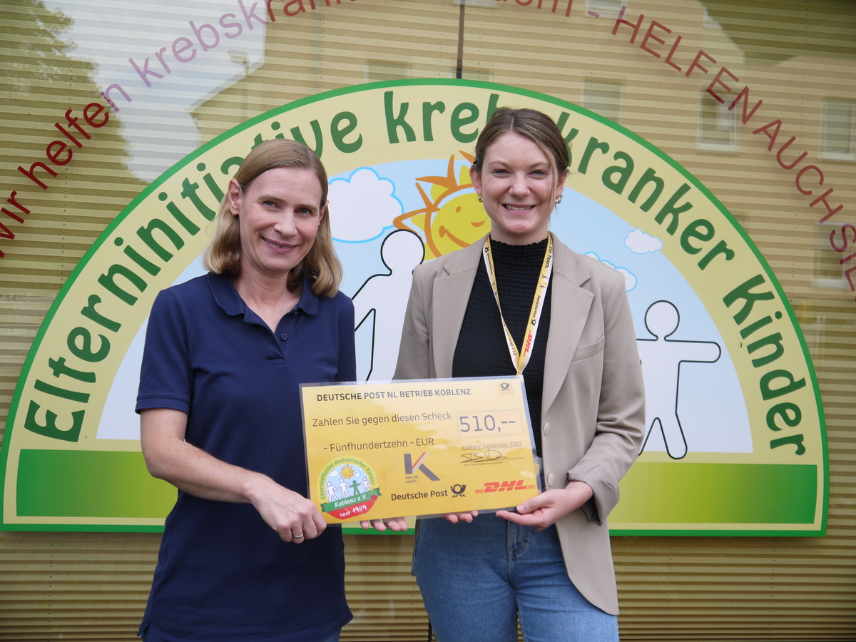 Poster Bild der Spende Spende der Deutschen Post DHL 